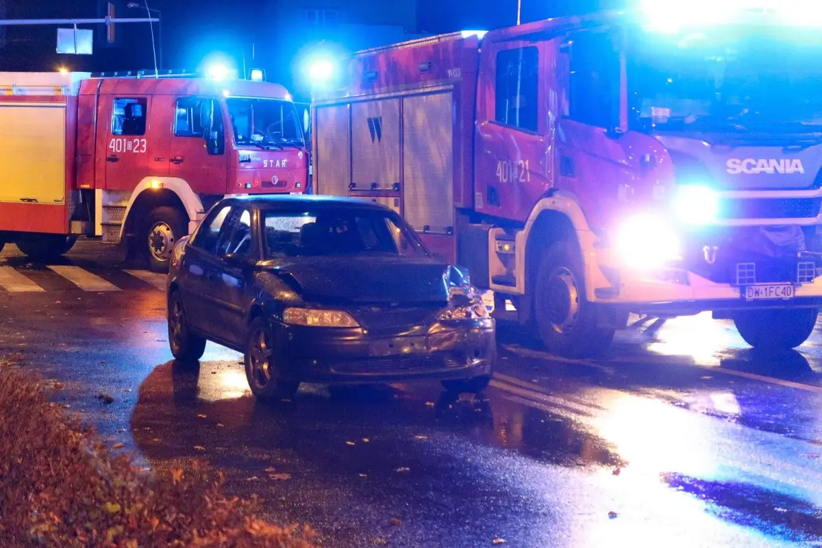 Kolizja na skrzyżowaniu Tysiąclecia i Chrobrego