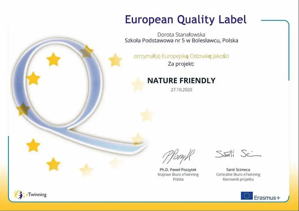 Prace przy projekcieeTwinning