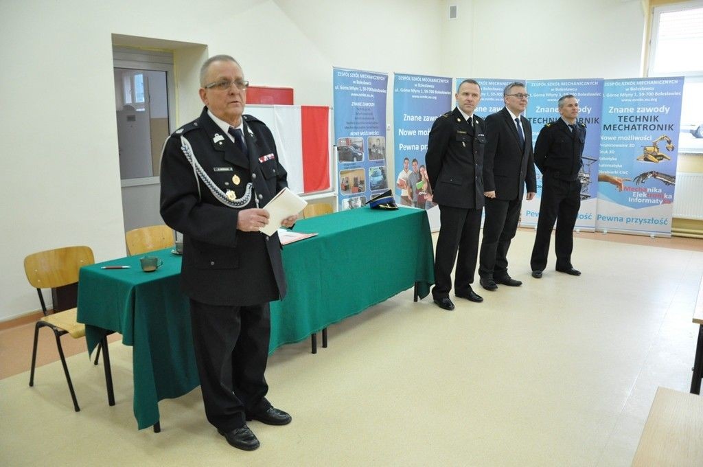 Zbigniew Bożęcki na zdjęciach Janusza Wilka z KP PSP Bolesławiec