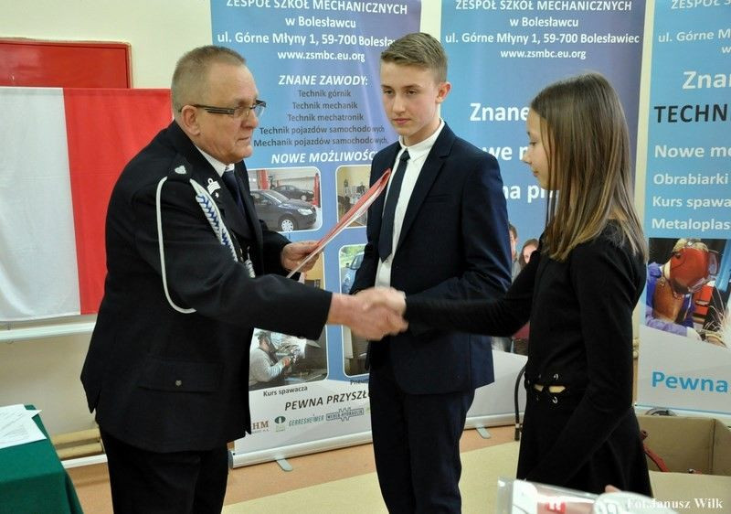 Zbigniew Bożęcki na zdjęciach Janusza Wilka z KP PSP Bolesławiec