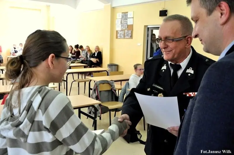 Zbigniew Bożęcki na zdjęciach Janusza Wilka z KP PSP Bolesławiec