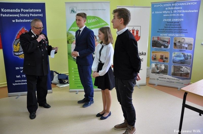 Zbigniew Bożęcki na zdjęciach Janusza Wilka z KP PSP Bolesławiec