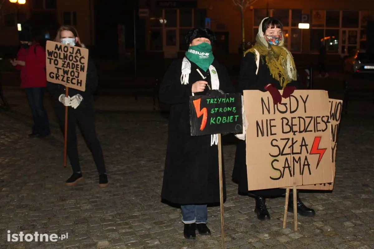 Strajk Kobiet i Marta Lempart we Lwówku Śląskim