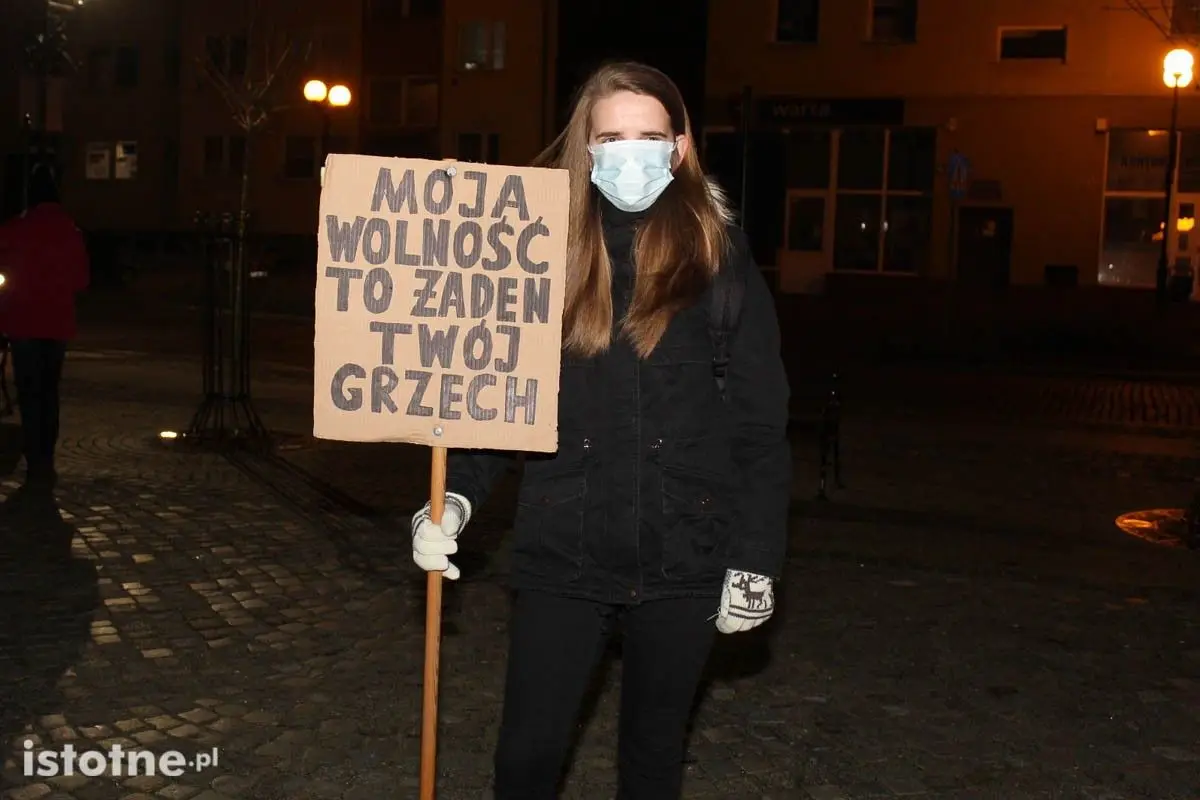 Strajk Kobiet i Marta Lempart we Lwówku Śląskim