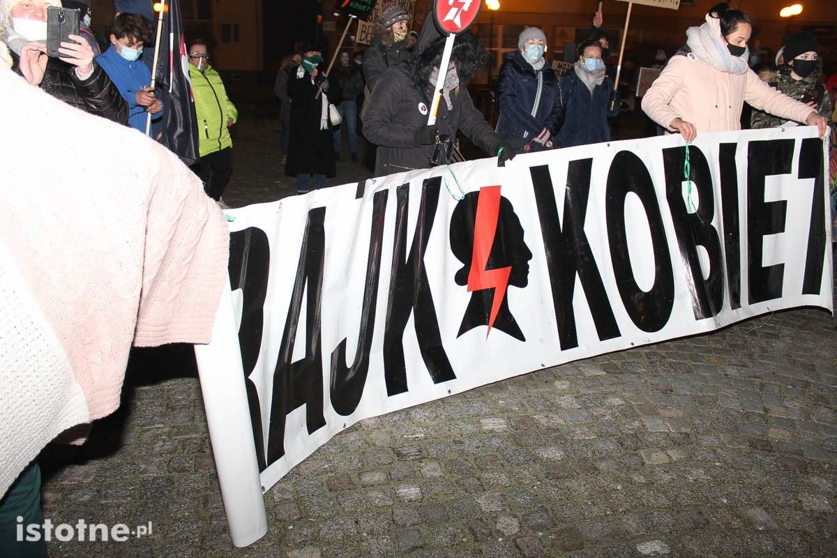 Strajk Kobiet i Marta Lempart we Lwówku Śląskim