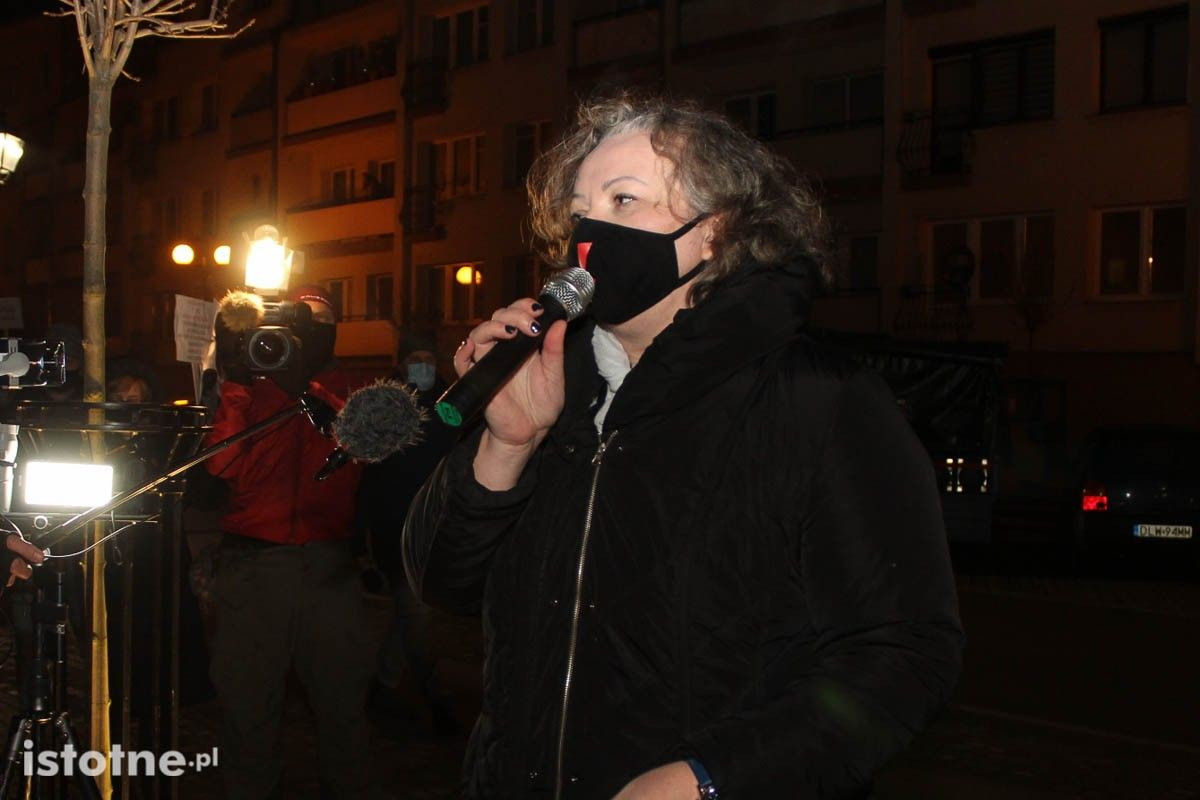 Strajk Kobiet i Marta Lempart we Lwówku Śląskim