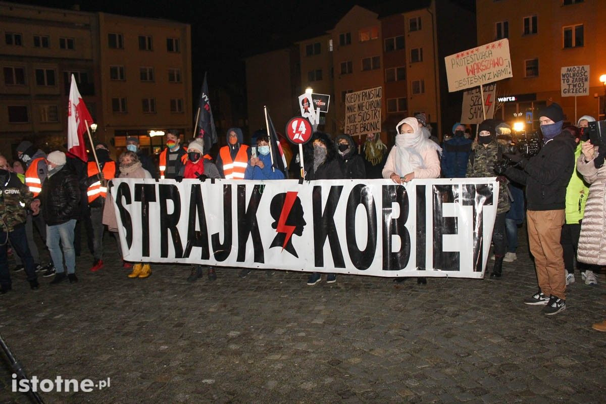 Strajk Kobiet i Marta Lempart we Lwówku Śląskim