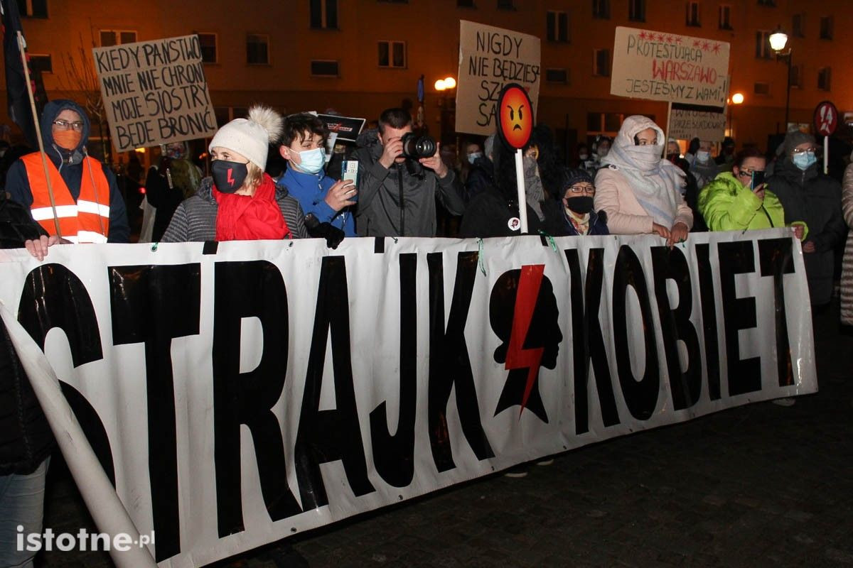 Strajk Kobiet i Marta Lempart we Lwówku Śląskim