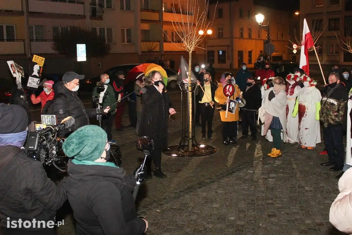 Strajk Kobiet i Marta Lempart we Lwówku Śląskim