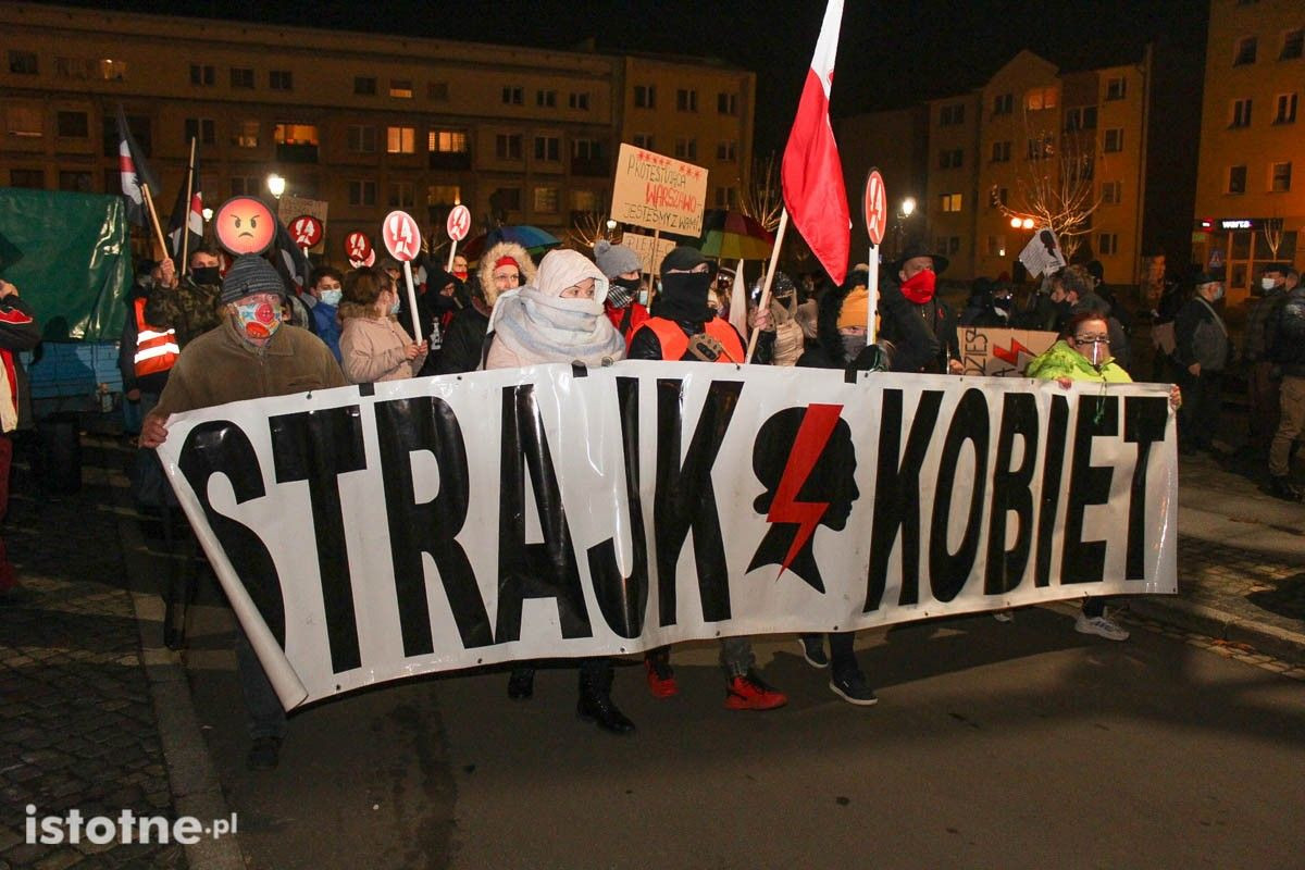 Strajk Kobiet i Marta Lempart we Lwówku Śląskim