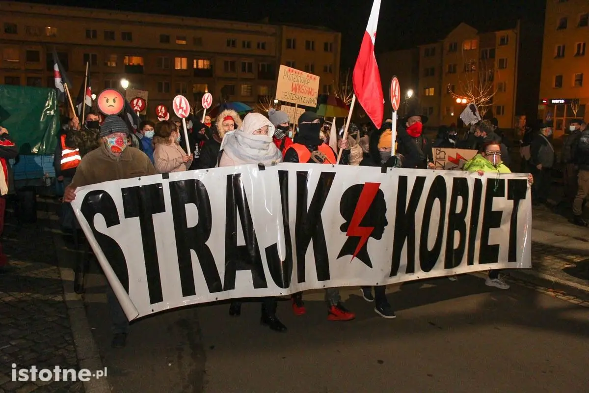Strajk Kobiet i Marta Lempart we Lwówku Śląskim