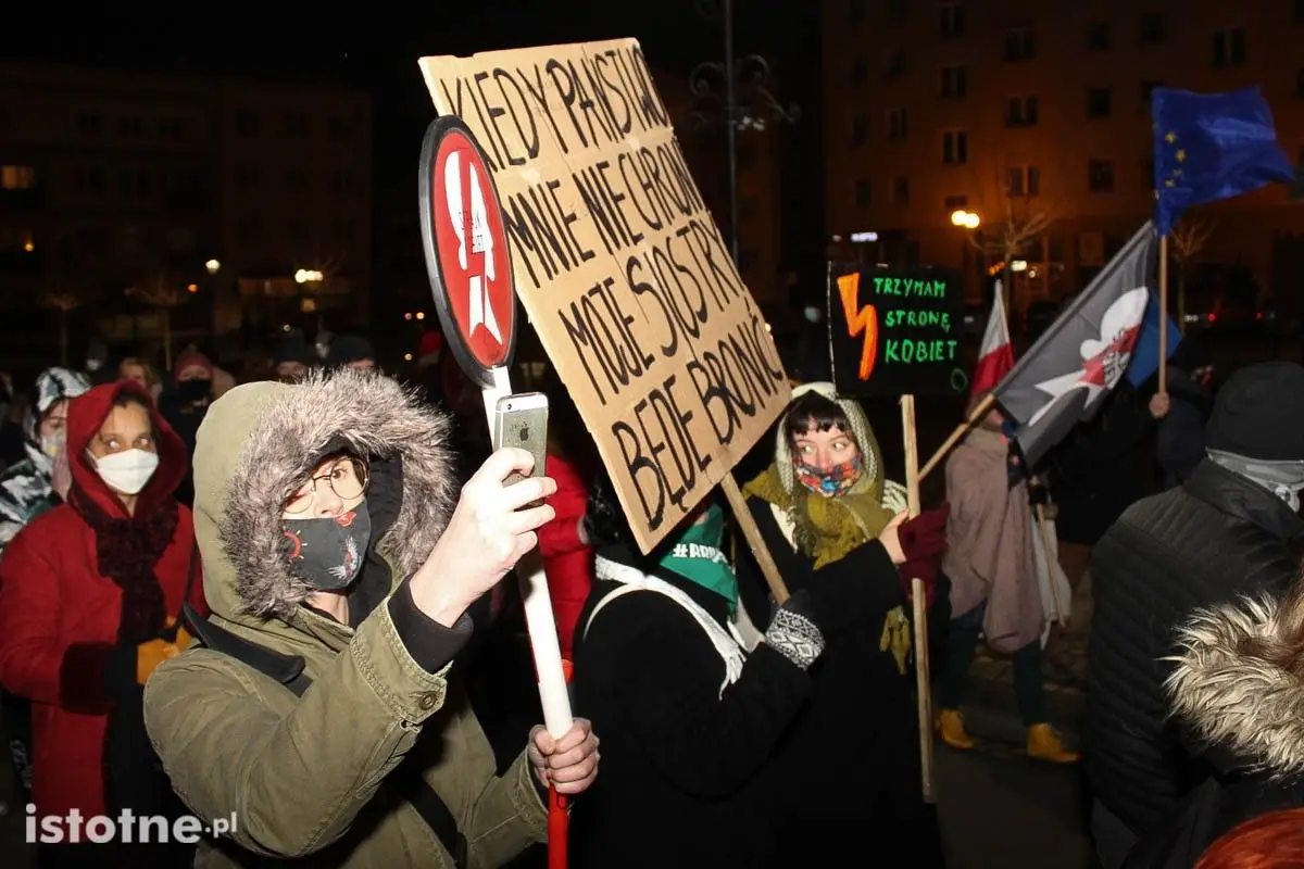 Strajk Kobiet i Marta Lempart we Lwówku Śląskim