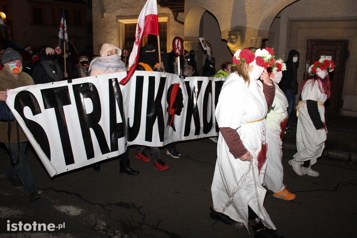 Strajk Kobiet i Marta Lempart we Lwówku Śląskim