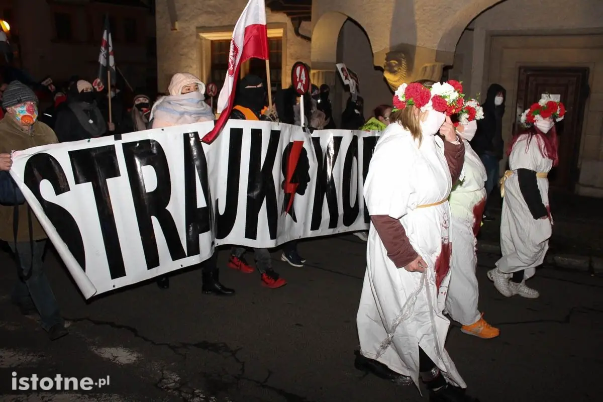 Strajk Kobiet i Marta Lempart we Lwówku Śląskim