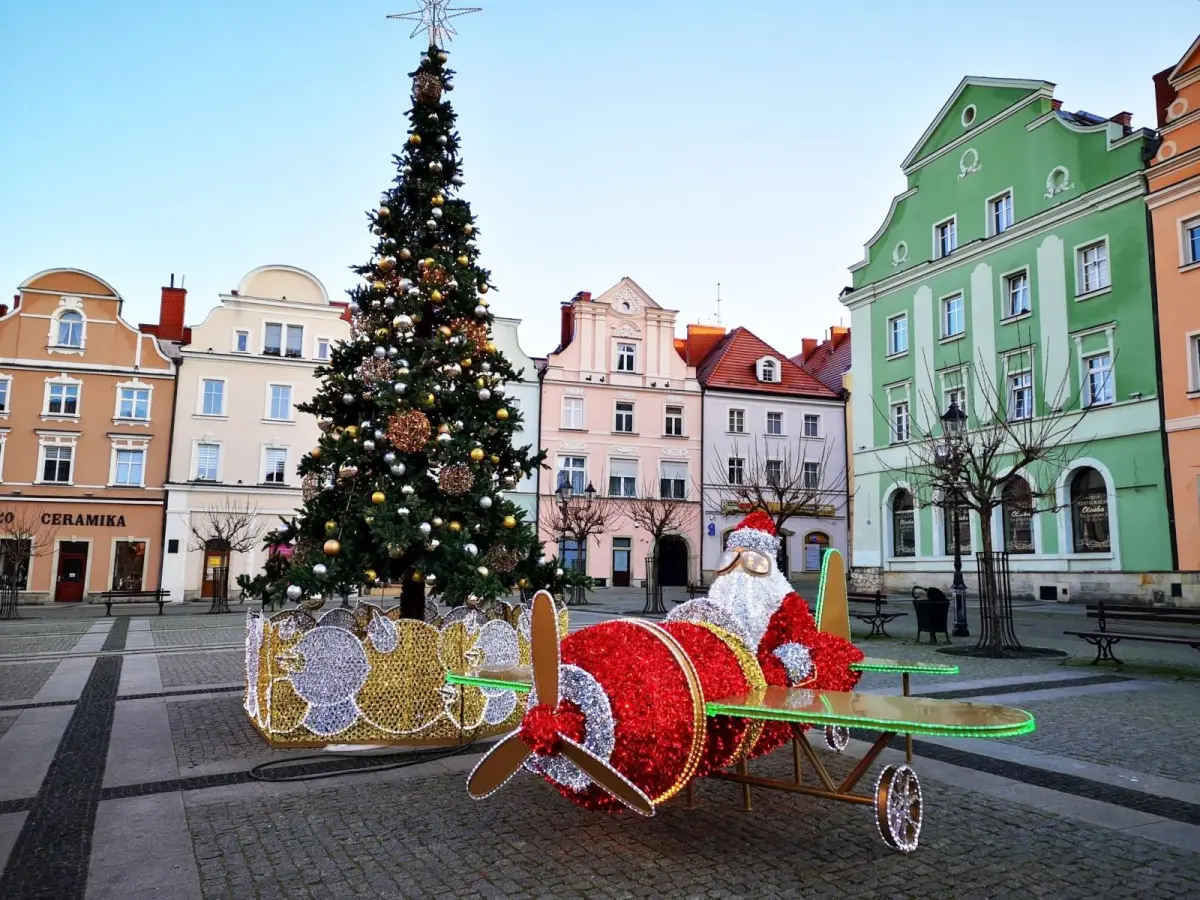 Mikołaj w samolocie