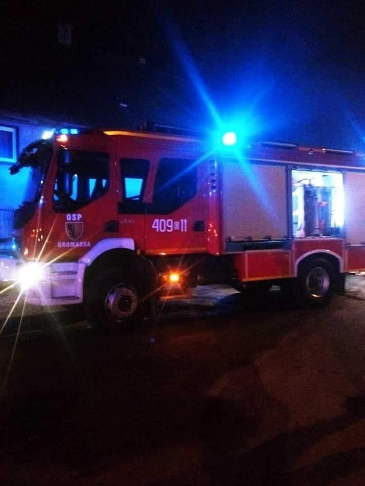 Akcja straży pożarnej w miejscowości Osła