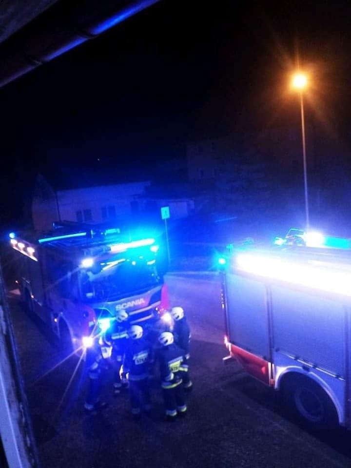 Akcja straży pożarnej w miejscowości Osła