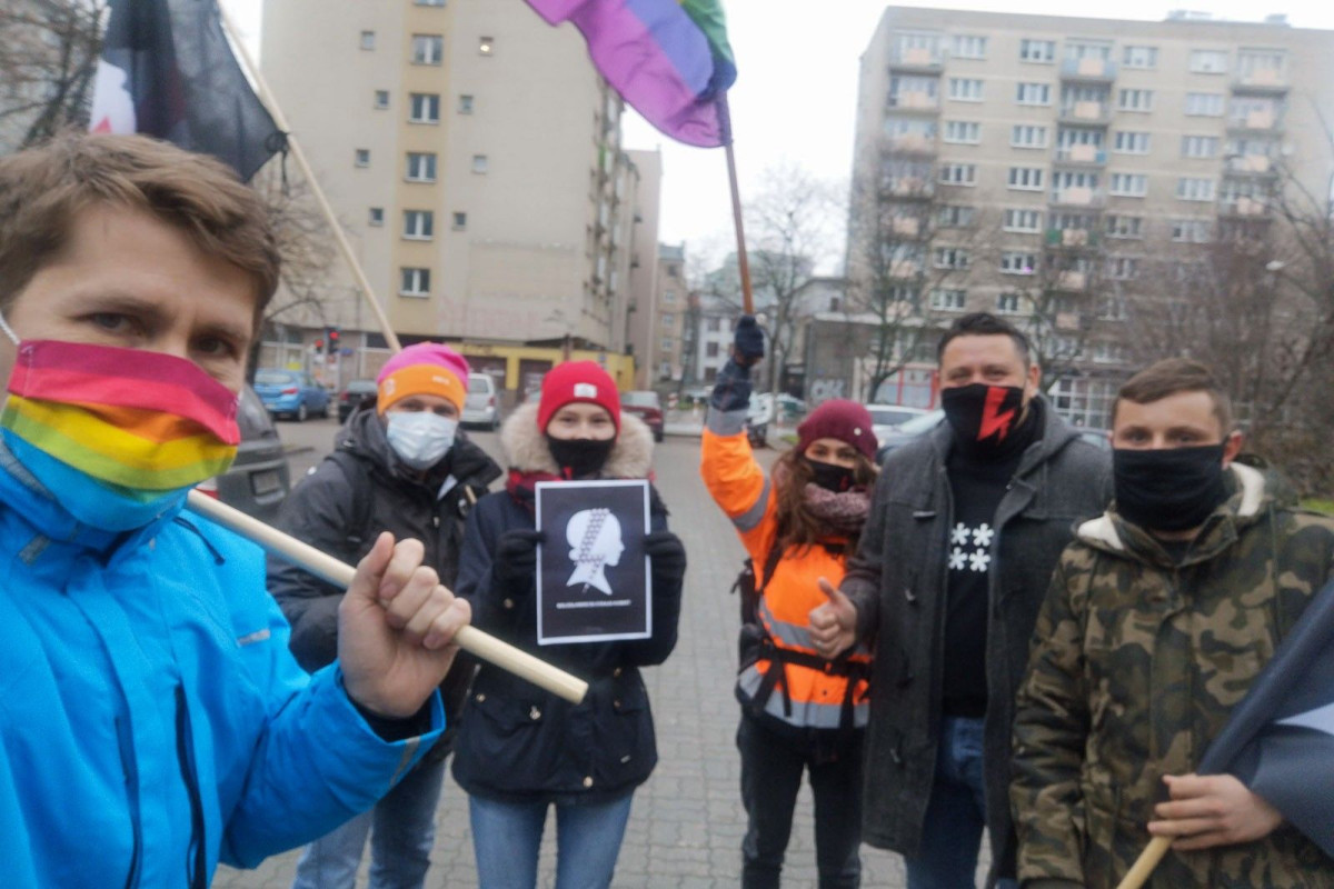 Bolesławianie na Strajku Generalnym w warszawie 13 grudnia 2020