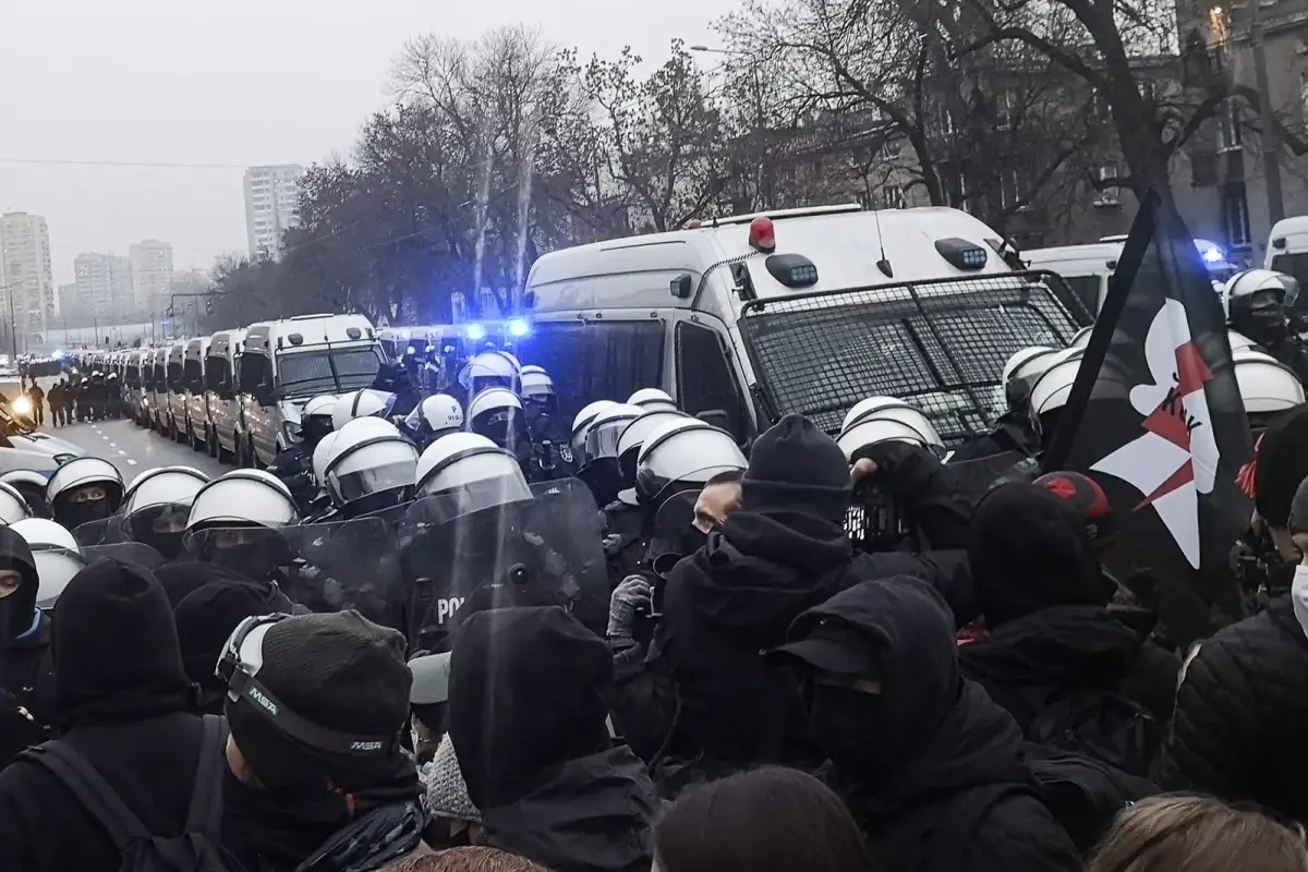 Bolesławianie na Strajku Generalnym w warszawie 13 grudnia 2020