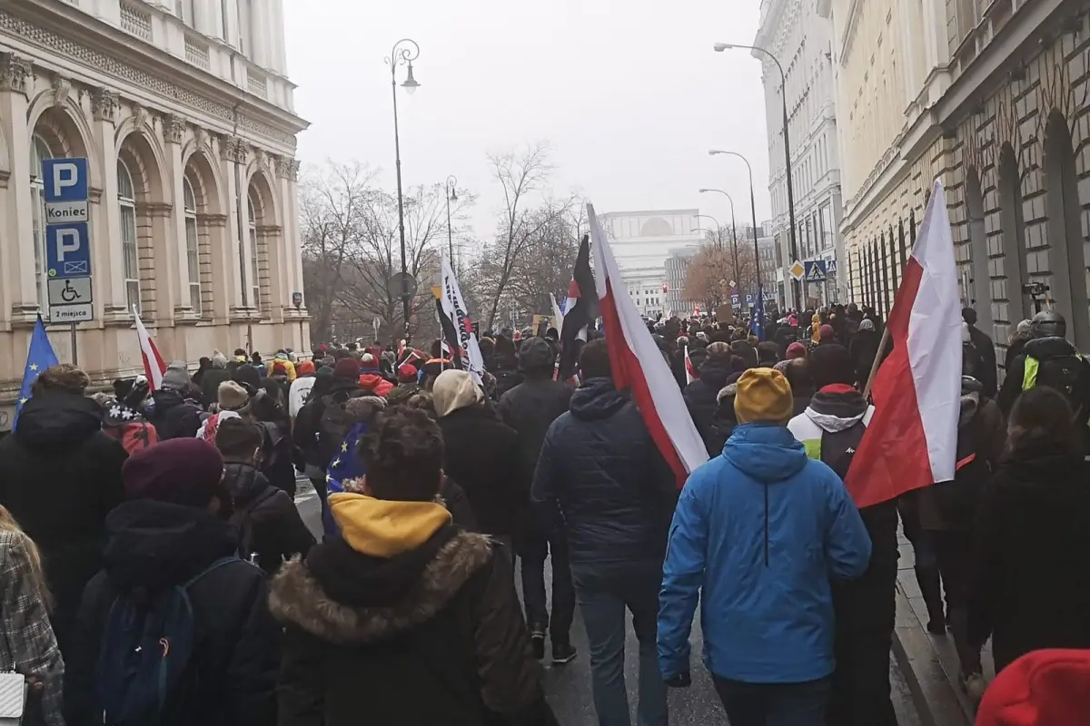 Bolesławianie na Strajku Generalnym w warszawie 13 grudnia 2020
