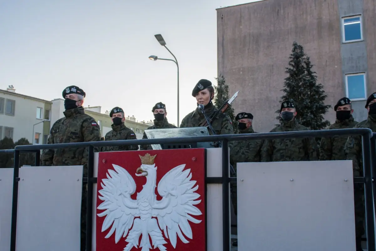 Żołnierska przysięga w Świętoszowie