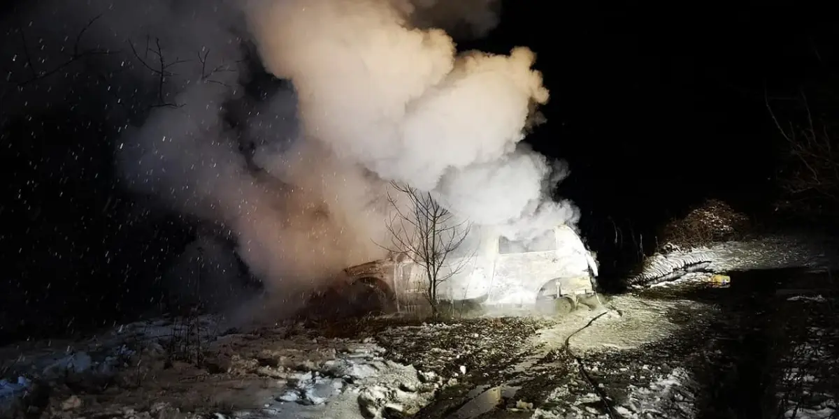 Car Fire in Iwiny