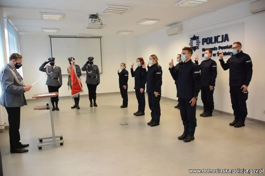 Nowi policjanci w garnizonie dolnośląskim