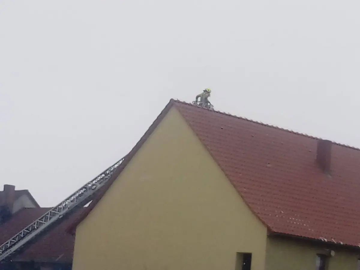 Akcja straży pożarnej w Szczytnicy