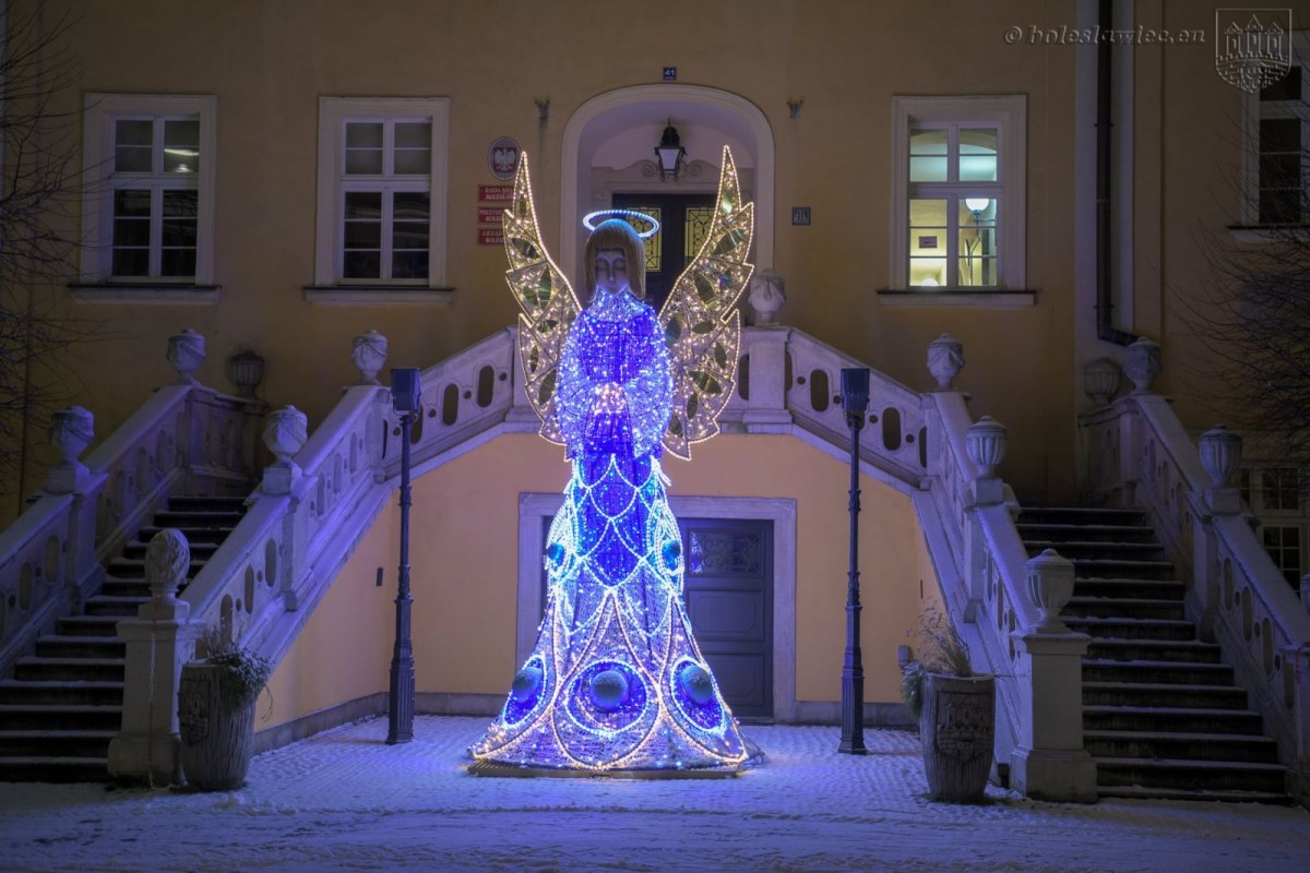 Bolesławiecki Rynek zimą