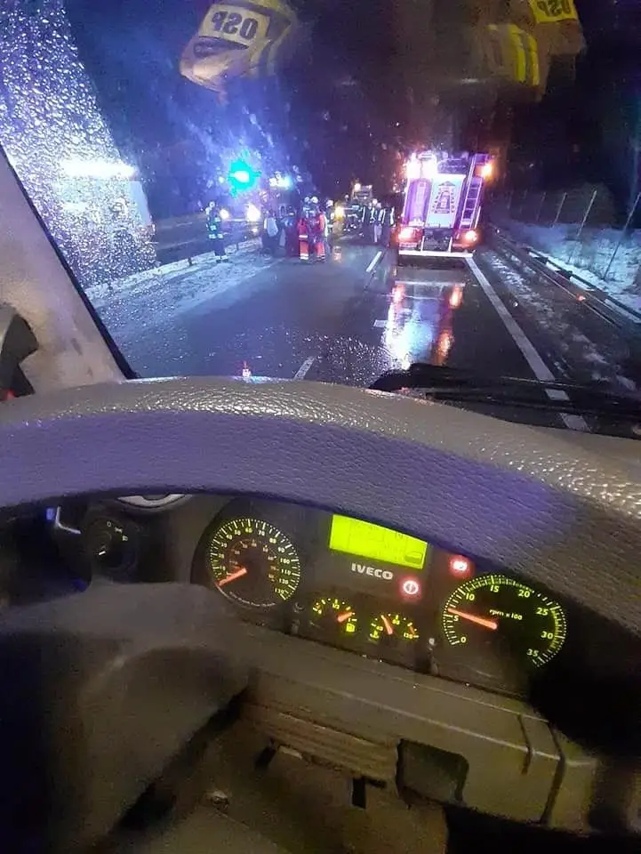 Akcja strażaków z Tomaszowa Bolesławieckiego na A4