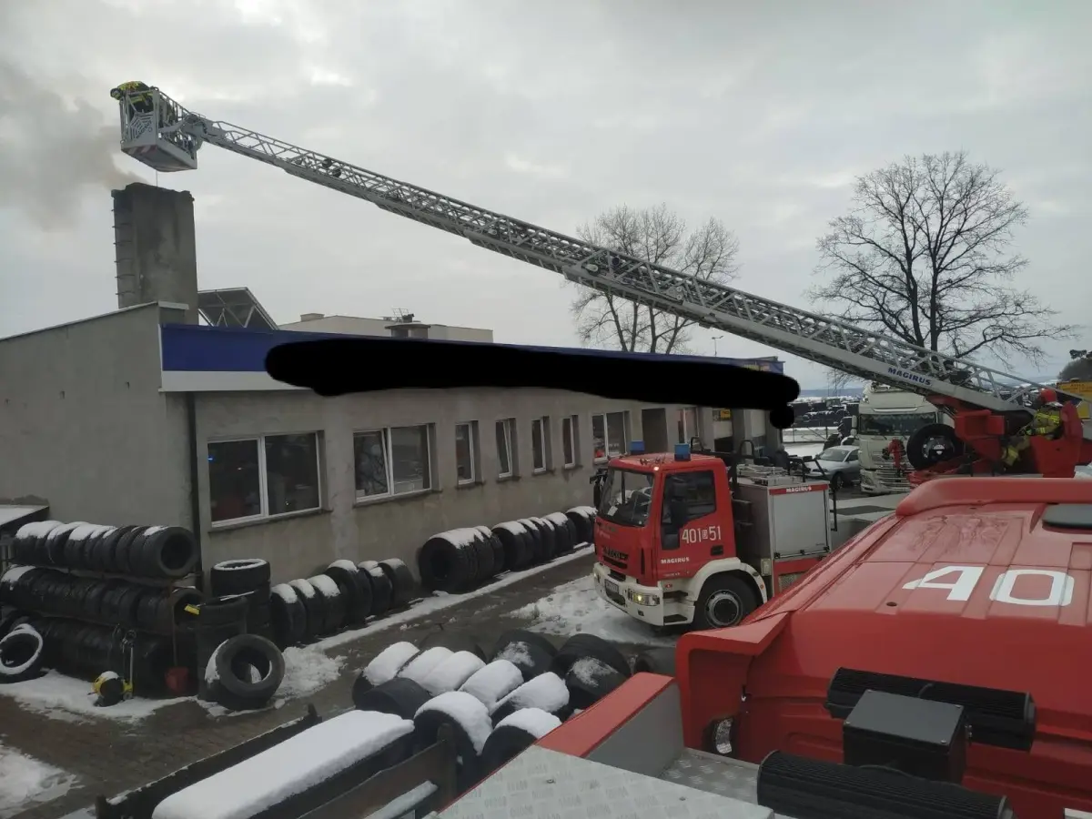 Akcja strażaków w Osłej