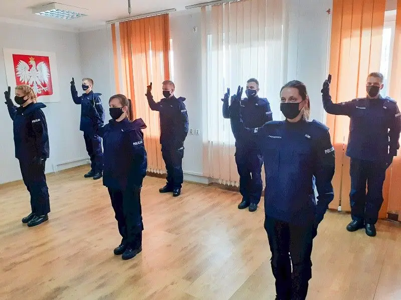 Ślubowanie nowych policjantów