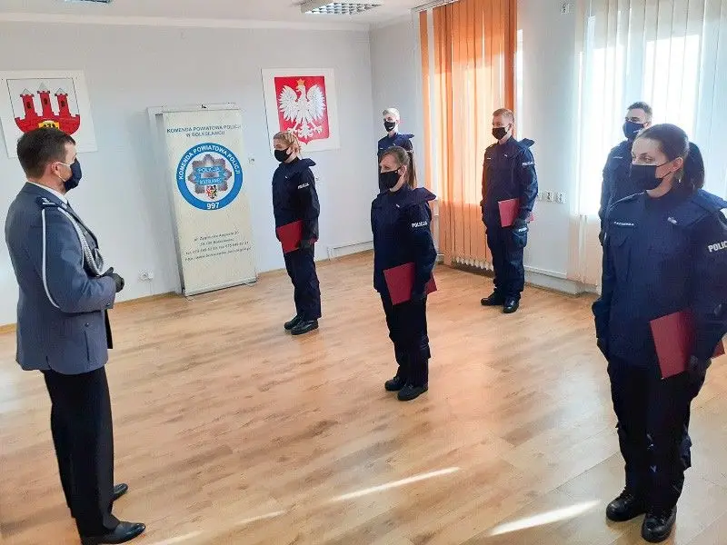 Ślubowanie nowych policjantów