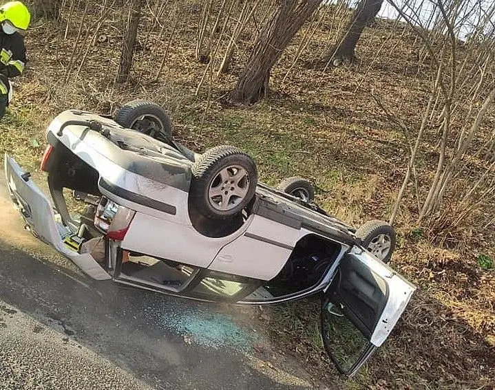 Auto dachowało koło Nowogrodźca