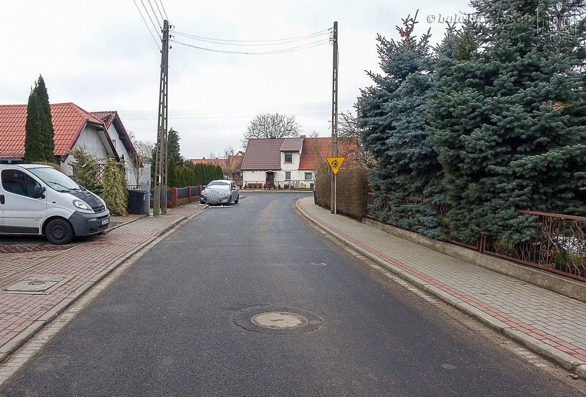 Ulica Wałowa w Bolesławcu po remoncie