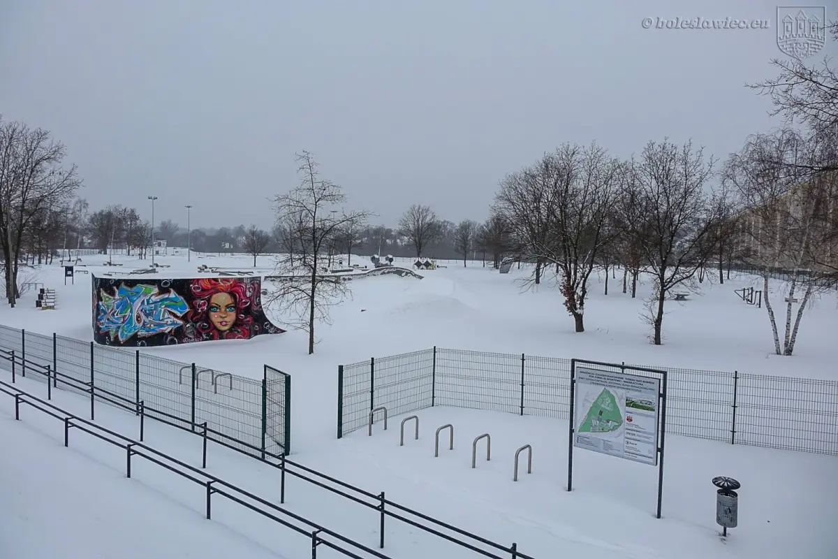 Wiadukt Plaza zimą