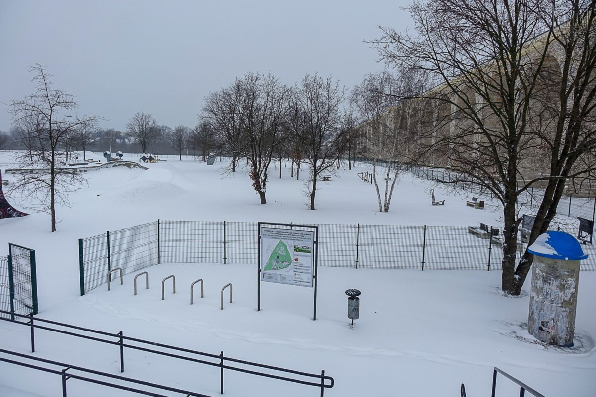 Wiadukt Plaza zimą