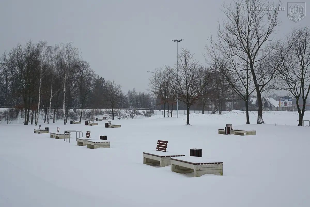 Wiadukt Plaza zimą