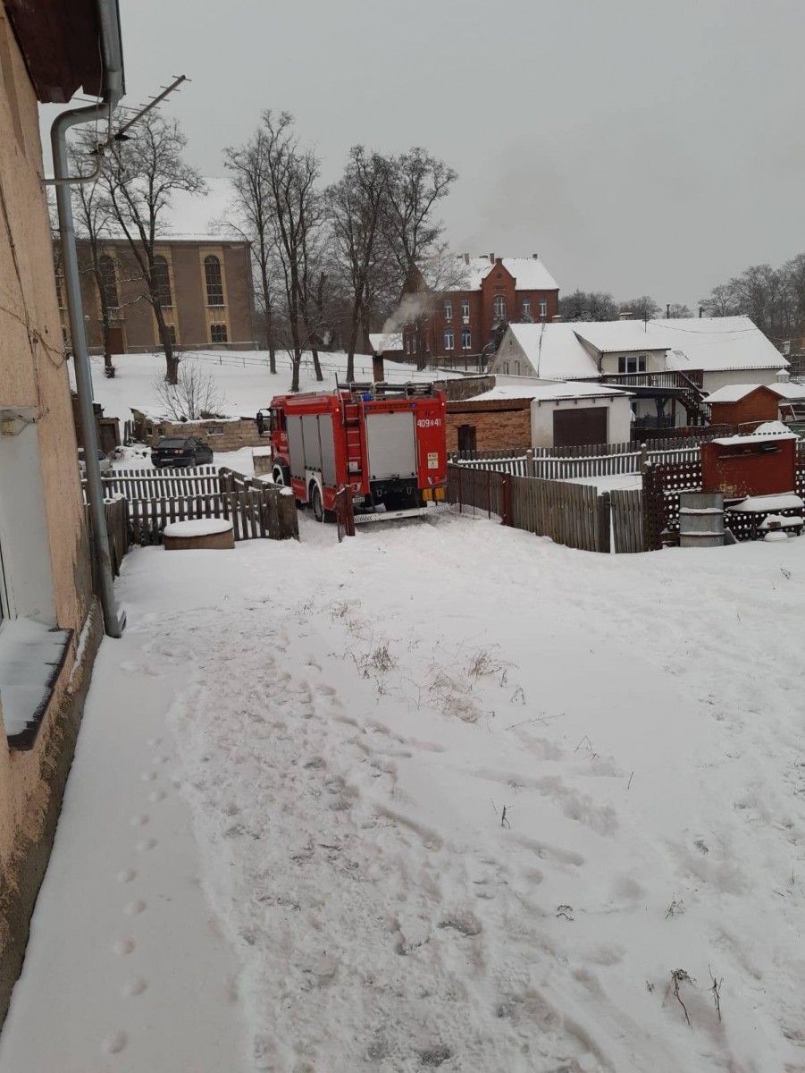 Akcja straży pożarnej w miejscowości Osła