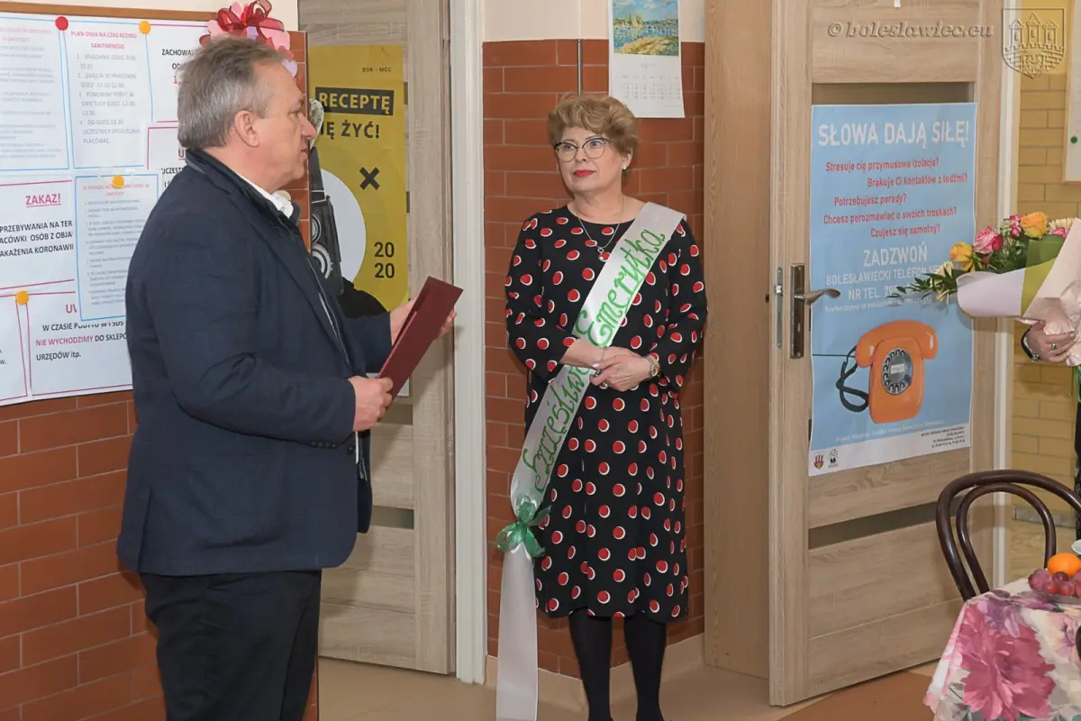 Pożegnanie Ewy Słoniny, szefowej I Środowiskowego Domu Samopomocy w Bolesławcu