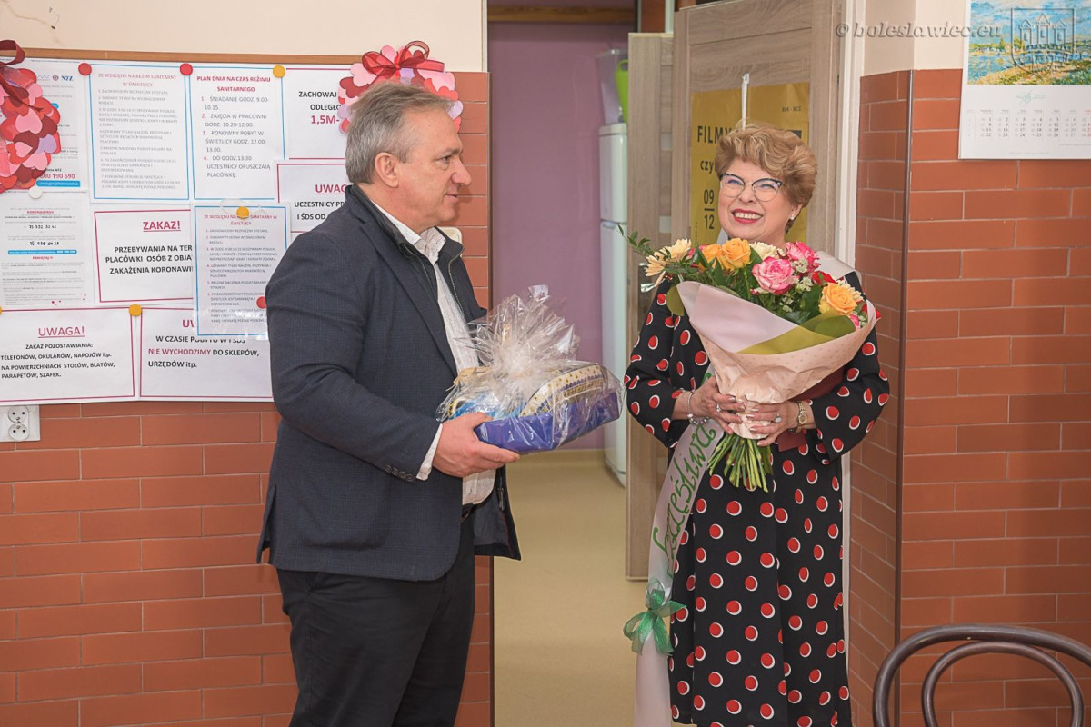 Pożegnanie Ewy Słoniny, szefowej I Środowiskowego Domu Samopomocy w Bolesławcu