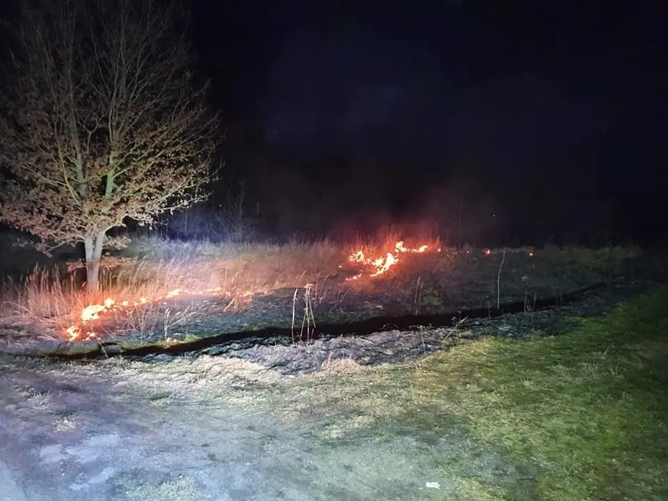 Akcja straży pożarnej w Parkoszowie