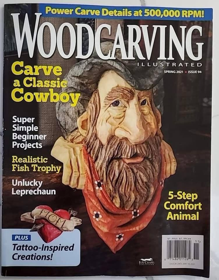 Artykuł o Mirosławie Czeladce w magazynie „Woodcarving Illustrated”. Zdjęcia wykonał Andrzej Stefańczyk