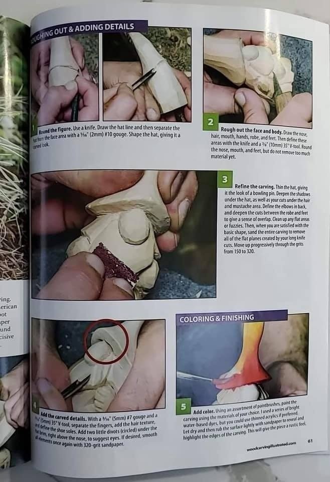 Artykuł o Mirosławie Czeladce w magazynie „Woodcarving Illustrated”. Zdjęcia wykonał Andrzej Stefańczyk