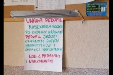 Kartka wywieszona w bloku w Ławszowej