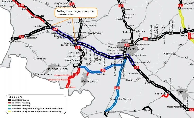 Informacje Generalnej Dyrekcji Dróg Krajowych i Autostrad