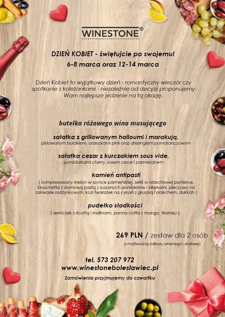 Dzień Kobiet - Restauracja Winestone