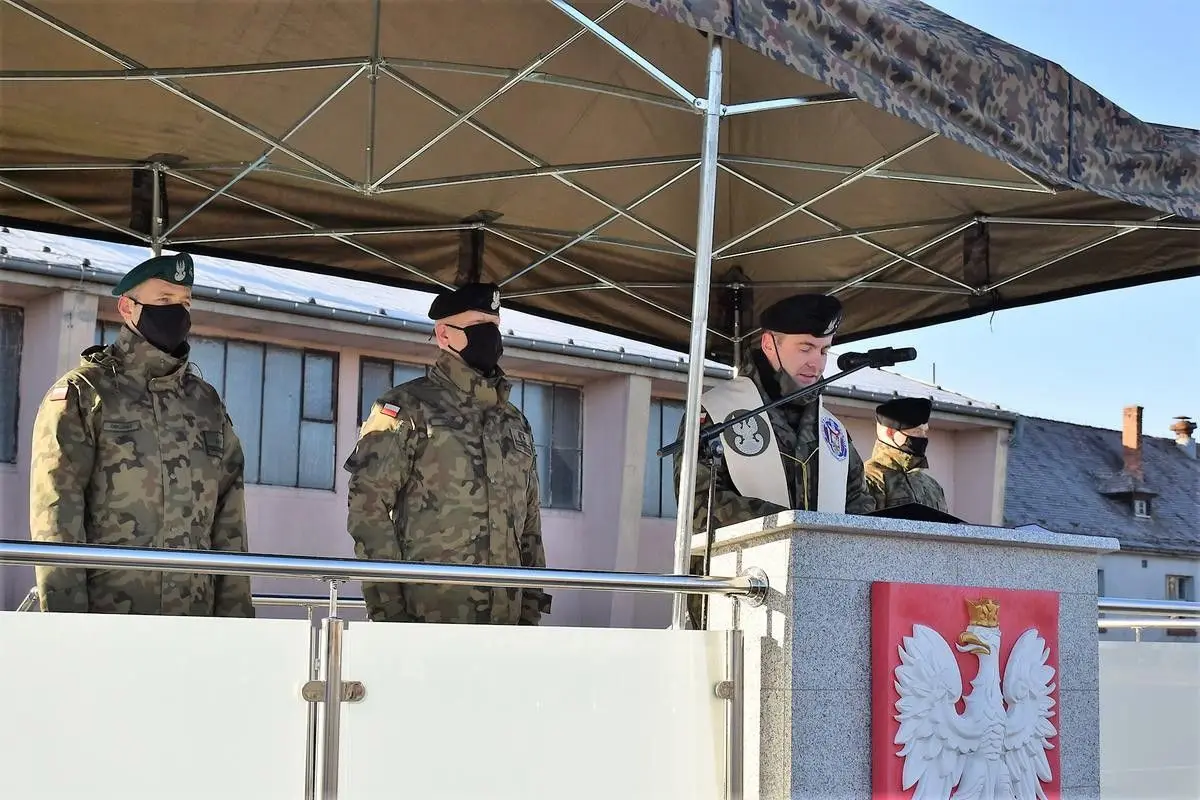 Przysięga elewów w 23 Śląskim Pułku Artylerii