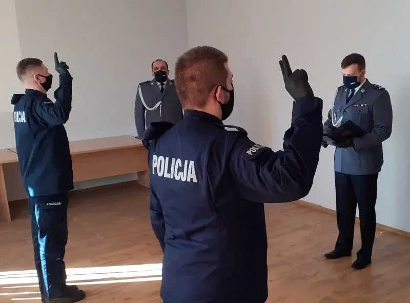 Ślubowanie policjantów