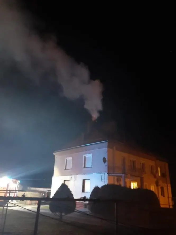 Fire service operation in Iwiny